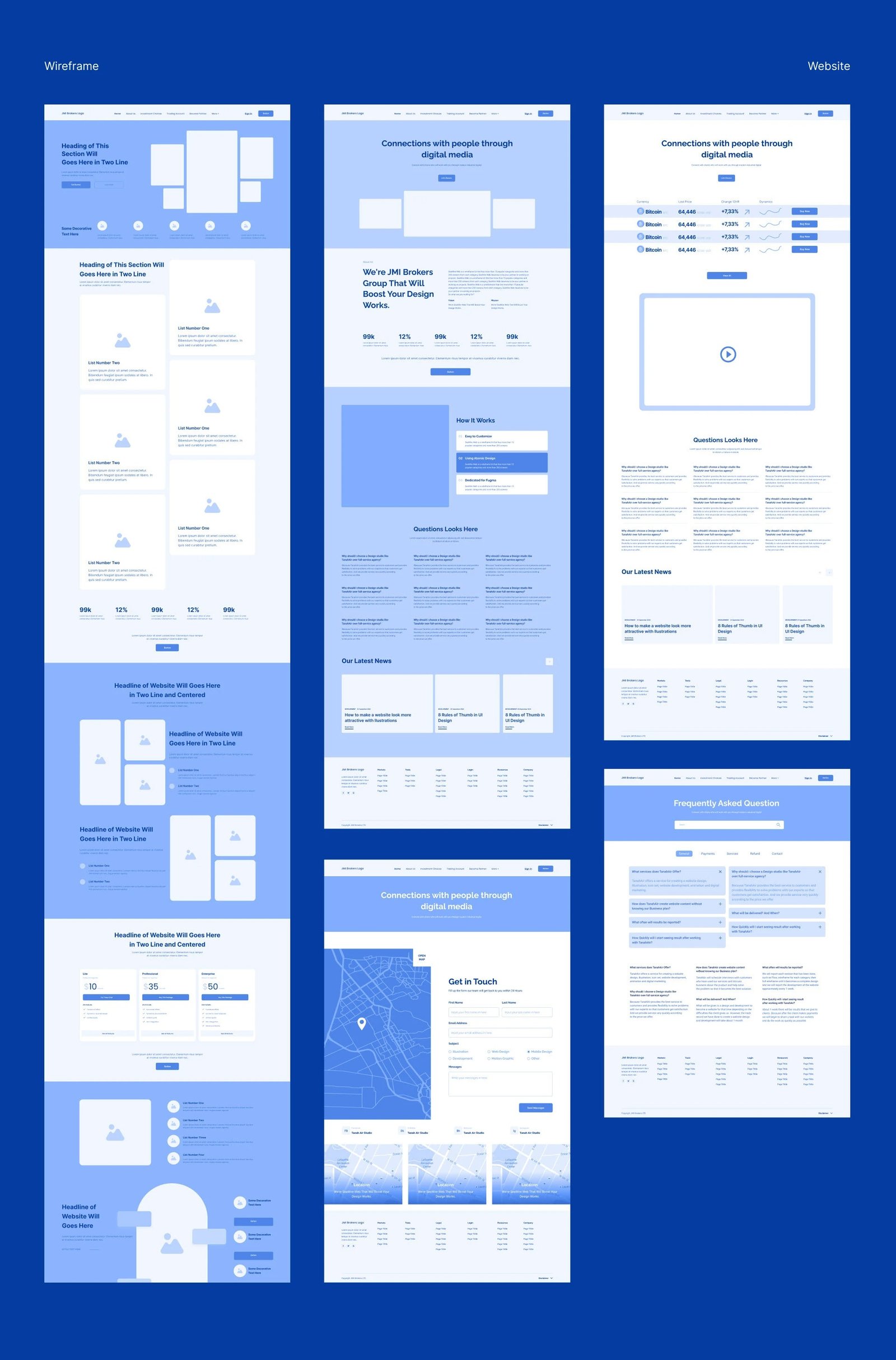 JMI Broker — Wireframe