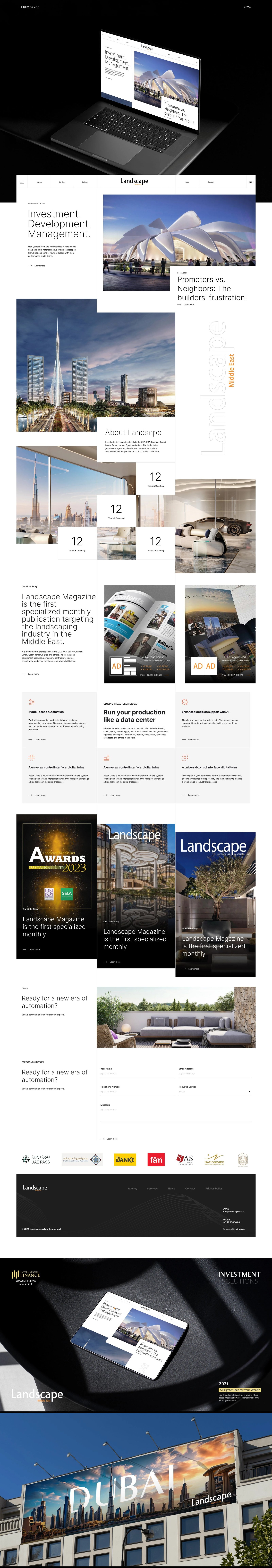 Landscape UAE — Website Branding